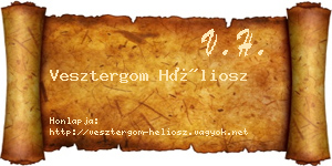 Vesztergom Héliosz névjegykártya